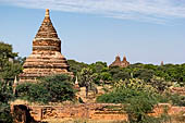 Old Bagan Myanmar. View from the terraces of the Mingala Zedi. 